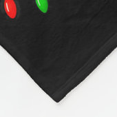 Sechs Sieben 6 7 Meme Dabbing Weihnachtsmann Lebku Fleecedecke (Ecke)