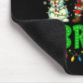 Sechs Sieben 6 7 Meme Dabbing Weihnachtsmann Lebku Mousepad (Ecke)