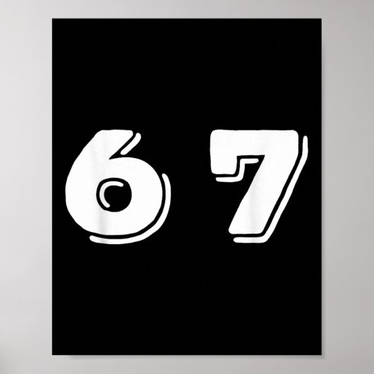 Sechs Sieben 6 7 Meme-Design _1 Poster (Vorne)