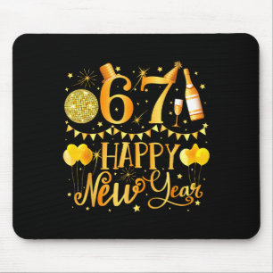 Sechs Sieben 6 7 Meme Lustig Frohes Neues Jahr 67  Mousepad