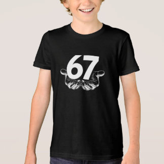 Sechs Sieben 6 7 Meme Lustiges Design mit Händen Tri-Blend Shirt