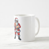 Sechs Sieben 6 7 Meme Santa Weihnachten Kaffeetasse (VorderseiteRechts)
