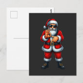  Sechs Sieben 6 7 Meme Santa Weihnachten  Postkarte (Vorne/Hinten)