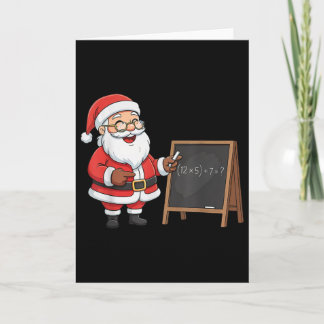 Sechs Sieben 6 7 Meme Santa Weihnachten Xmas Lehre Karte
