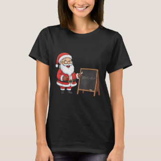 Sechs Sieben 6 7 Meme Santa Weihnachten Xmas Lehre T-Shirt