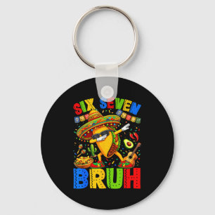 Sechs sieben Alter Tacos dabbing Cinco de Mayo mex Schlüsselanhänger