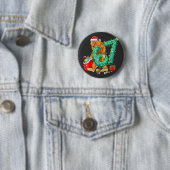 Sechs Sieben Bigfoot 67 Sasquatch Meme Weihnachten Button (Beispiel)