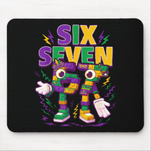 Sechs Sieben Brainrot Italienisch Lustig 67 Kinder Mousepad