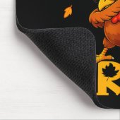 Sechs Sieben Bruh 6 7 Meme Dabbing Truthahn Ernted Mousepad (Ecke)