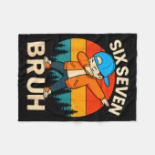 Sechs Sieben Bruh 6 7 Nummer 67 Meme Dab Dabbing J Fleecedecke (Vorderseite (Horizontal))