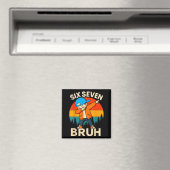 Sechs Sieben Bruh 6 7 Nummer 67 Meme Dab Dabbing J Magnet (In Situ (Geschirrspüler))