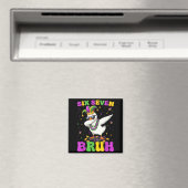 Sechs Sieben Bruh Dabbing Gans Lustiger Mardi Gras Magnet (In Situ (Geschirrspüler))
