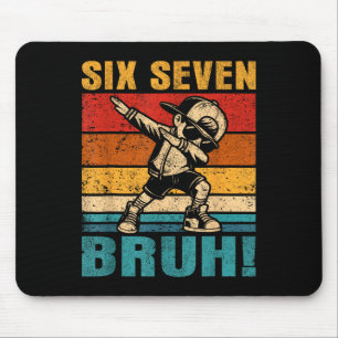 Sechs Sieben Bruh Dabbing Junge Lustig 67 Meme Gen Mousepad