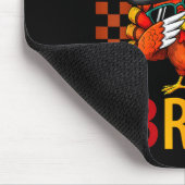 Sechs Sieben Bruh Dabbing Truthahn Erntedankfest 6 Mousepad (Ecke)