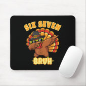 Sechs Sieben Bruh Dabbing Truthahn Erntedankfest 6 Mousepad (Mit Mouse)