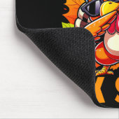 Sechs Sieben Bruh Dabbing Truthahn Erntedankfest 6 Mousepad (Ecke)