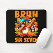 Sechs Sieben Bruh Dabbing Truthahn Erntedankfest 6 Mousepad (Mit Mouse)