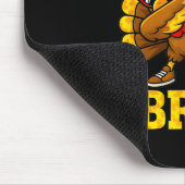 Sechs Sieben Bruh Dabbing Truthahn Erntedankfest 6 Mousepad (Ecke)