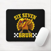 Sechs Sieben Bruh Dabbing Truthahn Erntedankfest 6 Mousepad (Mit Mouse)