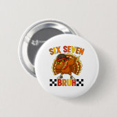 Sechs Sieben Bruh Erntedankfest 67 Meme Truthahn D Button (Vorne & Hinten)