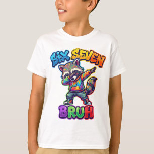 Sechs Sieben Bruh, Lustiger Dabbing-Waschbär 67 Me T-Shirt