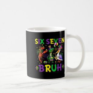 Sechs Sieben Bruh Meme Alligator Flusskrebse Pelik Kaffeetasse