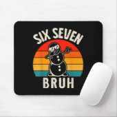 Sechs Sieben Bruh Schneemann 67 Meme Sechs Sieben Mousepad (Mit Mouse)