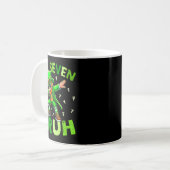 Sechs sieben bruh St. Patricks Day Shirt Dabbing Kaffeetasse (Vorderseite Links)