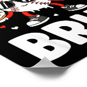 Sechs Sieben Bruh Valentins Baseball Kinder 67 Val Poster (Ecke)