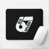 Sechs Sieben Cool Meme 67 Lustige Zahl Mousepad (Mit Mouse)
