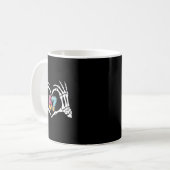 Sechs Sieben Eis Drip 67 Meme Skeletthände Si Kaffeetasse (Vorderseite Links)