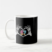 Sechs Sieben Eis Drip 67 Meme Skeletthände Si Kaffeetasse (Links)