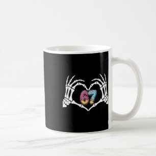 Sechs Sieben Eis Drip 67 Meme Skeletthände Si Kaffeetasse