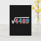 Sechs Sieben Eis Drip Cool Meme 67 Lustig Quadrat Karte (Gelbe Blume)