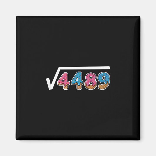 Sechs Sieben Eis Drip Cool Meme 67 Lustig Quadrat Magnet (Vorne)