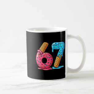 Sechs Sieben Eis Drip Cool Meme 67 Lustige Zahl Kaffeetasse