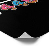 Sechs Sieben Eis Drip Cool Meme 67 Lustiges Quadra Poster (Ecke)