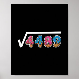 Sechs Sieben Eis Drip Cool Meme 67 Lustiges Quadra Poster
