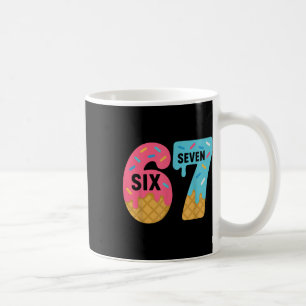 Sechs Sieben Eis Drip Cool Meme 67 Lustiges Tropfe Kaffeetasse