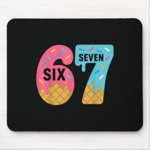 Sechs Sieben Eis Drip Cool Meme 67 Lustiges Tropfe Mousepad