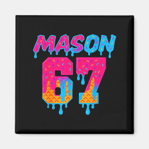 Sechs Sieben Eiscreme-Tropf Srt 67 Mason Meme  Magnet