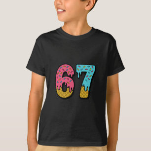 Sechs Sieben Eiscreme-Tropfsport 67 Spaß Mason Mem T-Shirt