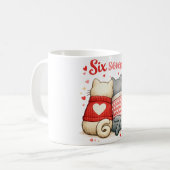 Sechs Sieben Forever Katzen , 67 Valentins Katzen Kaffeetasse (Vorderseite Links)