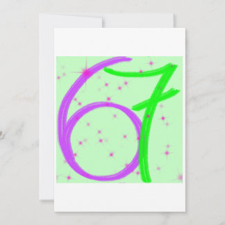 Sechs sieben Geburtstagseinladung Einladung