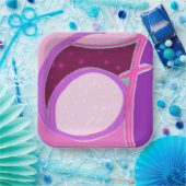 Sechs sieben Geburtstagsplatten Pappteller (Party)