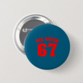 Sechs Sieben Jersey Spaß 67 Nummer 6-7 6 7 Sechs S Button (Vorne & Hinten)