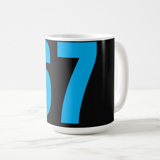 Sechs Sieben Kaffeetasse (VorderseiteRechts)
