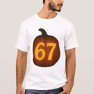 Sechs Sieben Kürbis 6 7 Leuchtender Halloween Jack T-Shirt