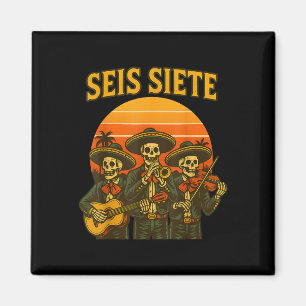 Sechs Sieben Lustig 67 Meme Mexikanisch Los Muerto Magnet