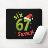 Sechs Sieben Lustiger Weihnachts-Meme Grün Rot Fei Mousepad (Mit Mouse)